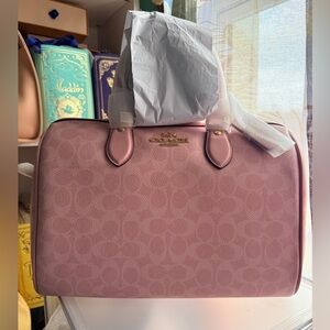Coach Authentic Powder Pink Large Rowan NWT